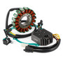 Magneto Stator + 2-plug Voltage Rectifier + Gasket For Suzuki SV650 SV650S 99-02