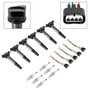 6 Ignition Coils+Connectors+Spark Plug UF487 90919-02251 For Toyota Sienna 3.5L