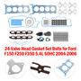 24-Valve Head Gasket Set Bolts for Ford F150 F250 F350 5.4L SOHC 2004-2006