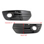 2PCS Front Bumper Grill Fog Light Lamp Covers Trim Fit Audi Q5 2009-2012