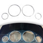 Silver Dash Trim Rings Speedometer Gauge Cluster Panel For BMW E38 E39 E53 X5