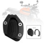 Kickstand Enlarge Plate Pad fit for speed twin 1200 19-21 thruxton 1200/R 16-19 BLK