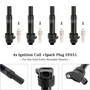 2014-2016 Kia Forte 4x Ignition Coil +Spark Plug UF651 Generic