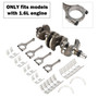 2017  Hyundai Accent LE Sedan 4-Door 1.6L Engine Crankshaft Con Rods & Bearing Set 23041-2B620, 23410-2B600 23510-2B010,231102B610, 603N6-2BU00,Generic