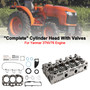 Yanmar 3TNV76 Engine CEL 40 loader backhoe, Gehl 283Z mini excavator,Gehl 140 whole loader,Komatsu PC22MR-3 PC26MR-3 and etc Complete Cylinder Head With Valve Spring & Full Gasket Kit Generic
