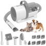 7 In 1 Pet Grooming Kit Vacuum Suction Professional Pet Hair Clipper 1.5L Grooming Tools for Dogs Cats PetsDog Vacuum Brush for Shedding Grooming