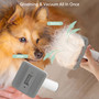 7 In 1 Pet Grooming Kit Vacuum Suction Professional Pet Hair Clipper 1.5L Grooming Tools for Dogs Cats PetsDog Vacuum Brush for Shedding Grooming