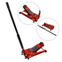 Aluminum Steel 3 Ton Floor Jack With Dual Pistons Quick Lift Pump Lift Car Auto Vehicles
