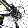 24" Spoke Wheel 24 Speed Mountain Bicycle Adult Bike MTB w/ fender Red+Yellow
