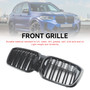 2022+ BMW IX3 G08 LCI Double Slat Front Kidney Grille Gloss Black Generic