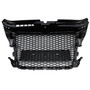 2008-2013 Audi A3 8P S3 RS3 Style Honeycomb Front Bumper Grille Black Generic