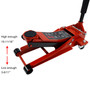 Aluminum Steel 3 Ton Floor Jack With Dual Pistons Quick Lift Pump Lift Car Auto Vehicles