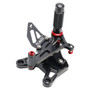 2021-2024 Kawasaki ZX6R ZX-6R Racing Adjustable Rearsets Foot Pegs Black Generic