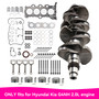 2015-2020 Hyundai Elantra Kona Tucson Veloster G4NH 2.0L Engine Overhaul Rebuild Kit Crankshaft Con Rods 22212-2E000 Generic