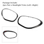 2011-2016 Mini Cooper Countryman R60 2pcs Gloss Black Headlights Ornamental Ring Generic