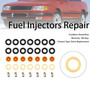 Audi 80 90 100 A4 A6 A8 2.4L 2.6L 2.8L 6PCS Fuel Injectors Repair Kit 0280150552 Generic