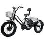 500W 48V 12A Electric Bike Snow Tricycle 3 wheel e-bike Fat Tire Tricycle
