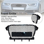 2013-2016 Audi A4 B8.5 RS4 Style Front Bumper Grill Gloss Black Generic