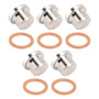 5 Pack 304 Stainless Steel M18 x 1.5mm Inner Hex Head Sensor blanking Plug Cap