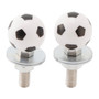 2x Custom SOCCER License Plate Bolt Screw Plastic Motorcycle Chopper Trike