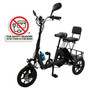 3 Wheel Electric Motorized Folding Tricycle E-Bike 48V 350W