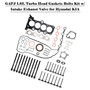 2012-2017 Hyundai Veloster 1.6L GAS Naturally Aspirated G4FJ 1.6L Turbo Head Gaskets Bolts Kit w/ Intake Exhaust Valve 231102B710 Generic