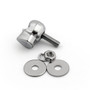 2PCs Skull License Plate Windshield Windscreen Bolts Screw, Silver