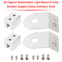 45 Degree Watermelon Light Mount Frame Bracket Angled Clamp Stainless Steel