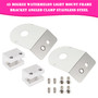 45 Degree Watermelon Light Mount Frame Bracket Angled Clamp Stainless Steel