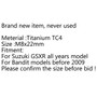 1PC M8 x 22mm Ti Brake Rotor Bolt Suzuki GSXR Bandit, Titanium Generic