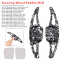 2015-2021 Volkswagen Collar Steering Wheel Paddle Shifter Extension Black Forged Pattern Generic