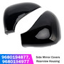 2006-2015 Peugeot 207 Hatchback Estate & Van Side Mirror Covers Rearview Housing Bright Black Generic