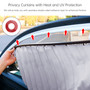 4 PCS Universal Car Side Window Sun Shades Silver For Breast feeding Taking a nap