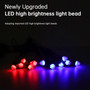 12Pcs Front Grille LED Flashing Lighting Bullet Head Appearance For Universal Car
