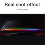 Car Tail Streamer Lamp Carbon Fiber LED Light Rear Wing Spoiler Lip Brake Trunk Multicolour 1.3M
