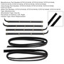 1987-1997 Ford F350 Truck Front 4PCS Door Window Seal Belt Weatherstrip + 2PCS Seal Kit Generic