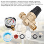 RV Water Pressure Regulator For RV Camper. Brass Lead-Free Adjustable Camper Water Pressure Regulator with 0-160 PSI Gauge Reducer Valve W Filter