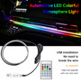 Central Control Ambient Interior Colorful LED Flowing Decorative Light 110cm