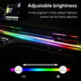 Central Control Ambient Interior Colorful LED Flowing Decorative Light 110cm+35cm