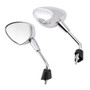 Chrome Mirror Set Shorty For Vespa GTS 125 300 HPE Sprint Primavera 50 125 150