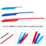 2025 BMW X3 With Standard Grille Tri-Color ABS Front Kidney Grille Insert Trims Clip Generic