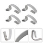 2001-2023 YFM660 YFM700 YFM700R 4X Hook Set Air Box Lid Clip 5Th-14436-00-00 Silver Generic