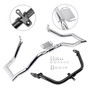 2014-2022 Touring Road Glide Engine Guard Crash Bar Frame Protector Bumper Steel Chromea Generic