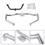 Engine Crash Bar Protector Fairing Bracket Set Chrome For Glide Flht Flhx