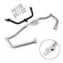Engine Crash Bar Protector Fairing Bracket Set Chrome For Glide Flht Flhx