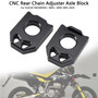 2005-2024 SUZUKI DRZ400SM/ 400S/ 400E CNC Rear Chain Adjuster Axle Block Black Generic