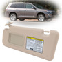2008-2013 Toyota Highlander Driver Side Sun Visor 74320-48500-E0 Beige Generic