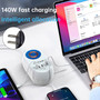 140W PD Multi-Port Charger Magnetic Wireless Fast Charging PD100W Laptop Mobile Phone Charger US Plug