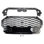 2021-2025 Audi Q5 SQ5 RSQ5 Style Front Honeycomb Mesh Grille Gloss Black Generic