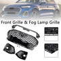 2021-2025 Audi Q5 SQ5 S-Line Grill & Fog Light Cover Gloss Black Generic